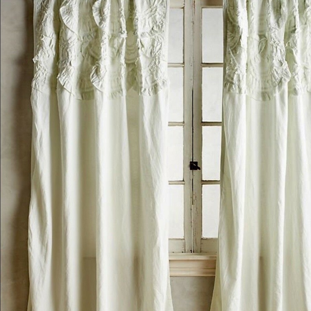 RARE RARE RARE - Set/3 Anthropologie Rivulets 96” Curtain Panels!!